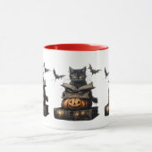 Chat éffrayant Halloween Mug (Centre)