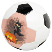 Chat effrayé par Citrouille Fun Halloween caractèr (3/4)