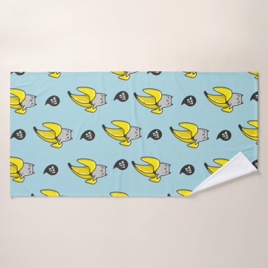Chat en banane (Serviette de bain)