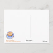 Chat en café 2 Carte postale (Dos)