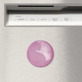 Chat en cercle - Aimant rose (In Situ (Lave-vaisselle))