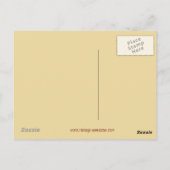 Chat en Citrouille Vintage Halloween Carte postale (Dos)