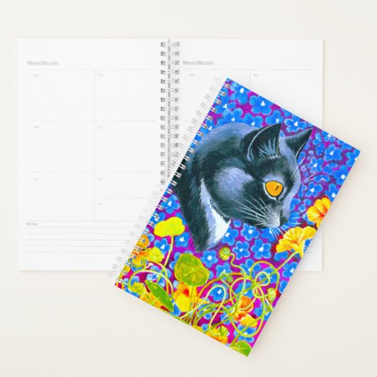 Chat en fleurs (Devant avec enveloppe)