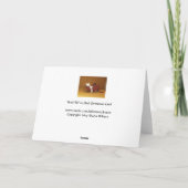 Chat en Humour de traîneau Carte de Noël (Dos)