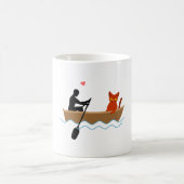 Chat En Ligne Bateau Café Mug (Centre)