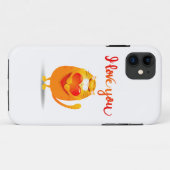 Chat en Love iPhone / coque ipad (Dos (Horizontal))