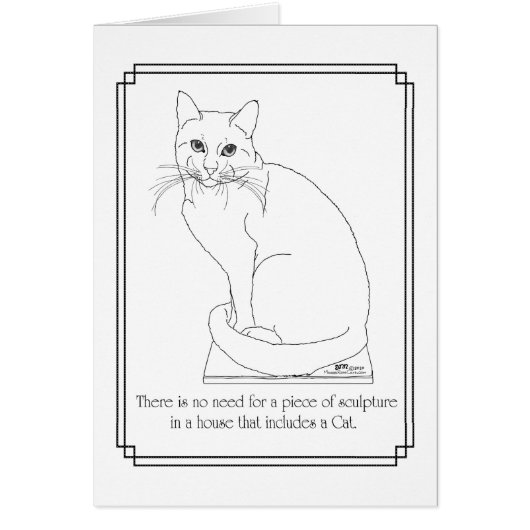 Chat en œuvre d'art (Devant)