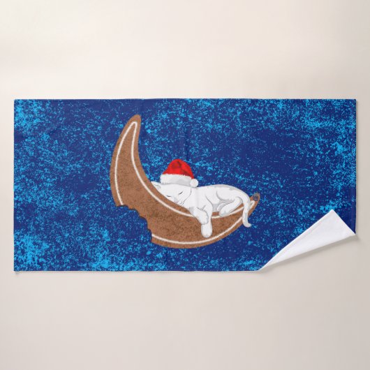 Chat en pain d'épices (Serviette de bain)