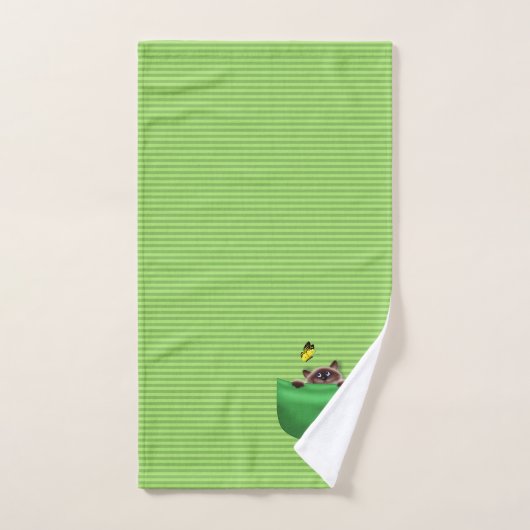 Chat en poche (Serviette à main)