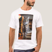 Chat en T-shirt cravate (Devant)
