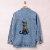 Chat en vitrail multicolore 784 (Hangar)