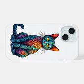 Chat en vitrail multicolore 784 (Verso Horizontal)