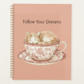 Chat Endormi Dans Une Tasse (Devant)