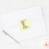 Chat enfants papeterie autocollant (Enveloppe)