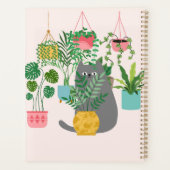 Chat entre Plantes drôle (Dos)