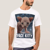 CHAT ESPACE, T-shirts amusants (Devant)