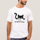 Chat est mon esprit Minimal T-Shirt de chat design (Devant)