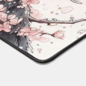 chat esthétique et fleurs roses (Coin)