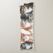 chat et chatons renversable coussin corps (Devant (Vertical))