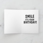 CHAT ET CHICKEN FUNNY ANNIVERTHDAGE CARTE DE SALUT (Intérieur)