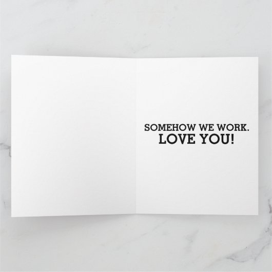 CHAT ET CHIEN ART AIMER CARTE DE RÉCRÉTATION ROMAN (Intérieur)