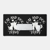 Chat Et Chien Maman Fille Amoureux Chiens Chats Mè (Clavier et souris)