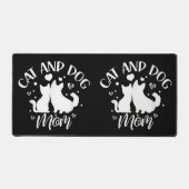 Chat Et Chien Maman Fille Amoureux Chiens Chats Mè (Recto)