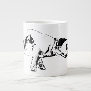 Chat et chien se reposent ensemble Mug d'art monoc