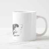 Chat et chien se reposent ensemble Mug d'art monoc (Droite)