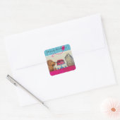 Chat et chien Sticker d'anniversaire (Enveloppe)