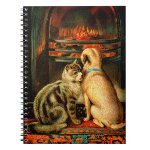 Chat et chien victorien par le Carnet de la spiral