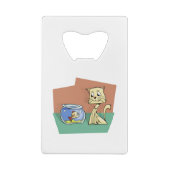 Chat et cuvette de poisson (Dos)