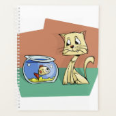 Chat et cuvette de poisson (Devant)