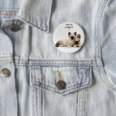 chat et lapin / cat and rabbit siamois ! badge ! (En situation)