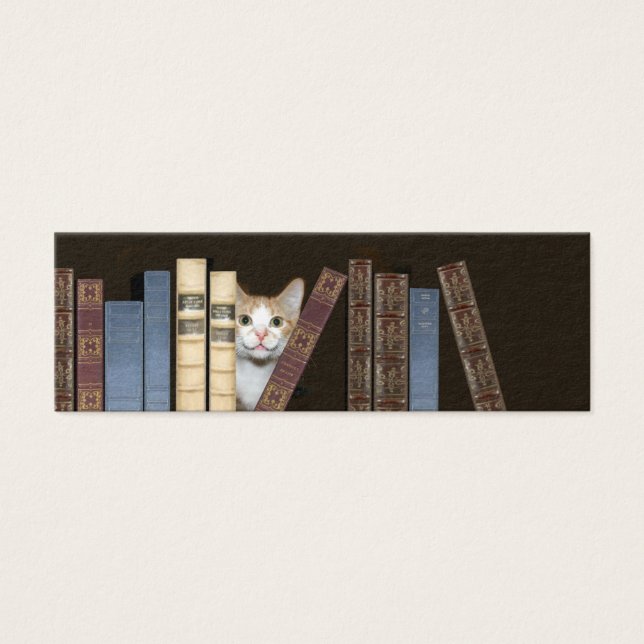 Chat et livres signet (Devant)