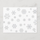 Chat et neige Joyeuses Fêtes - Carte postale (Dos)