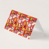 Chat et oeuf sur le rouge (Front)