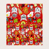 Chat et oeuf sur le rouge (Outside Unfolded)