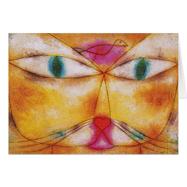 Chat et Oiseau - Art Abstrait - Paul Klee (Devant horizontal)