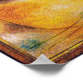 Chat et oiseau - Poster d'art Abstrait Imprimer (Coin)