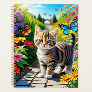 Chat et papillons