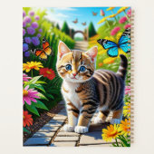 Chat et papillons (Dos)