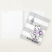Chat et poisson blanc testé (Devant avec enveloppe)