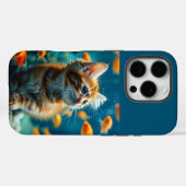 Chat et poisson iPhone 16 Pro Coque (Verso (horizontal))