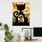 Chat et souris - affiche (Bureau à domicile)