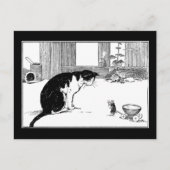 Chat et souris - Carte postale (Devant)