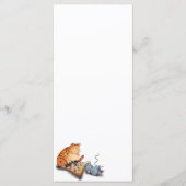 Chat et souris Jouer aux échecs Drôle Menu (Devant)
