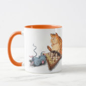 Chat et souris Jouer aux échecs Mug (Gauche)