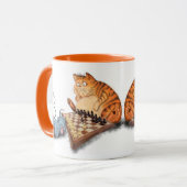 Chat et souris Jouer aux échecs Mug (Devant gauche)