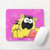 Chat et tapis de souris hilares (Avec souris)